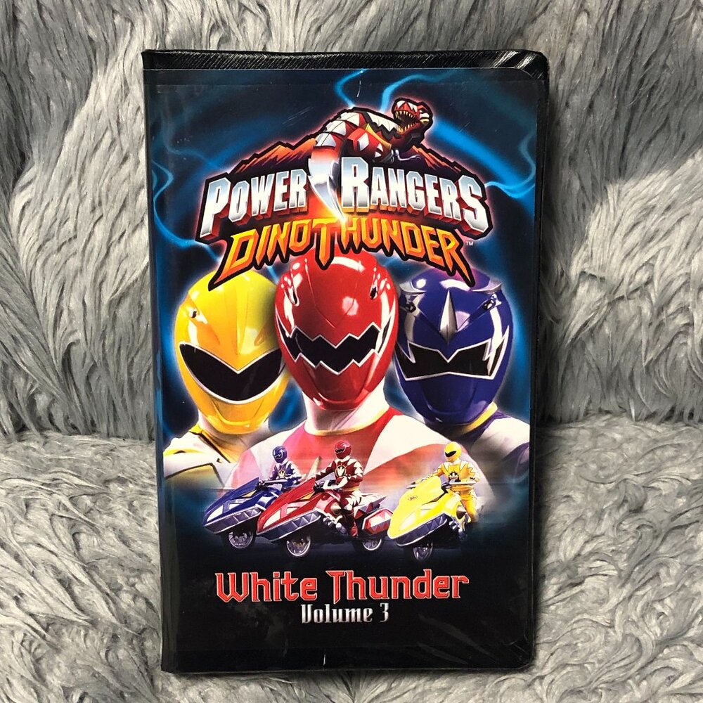 Power Rangers Dino Thunder Vol. 3 White Thunder VHS Tape Movie MMPR